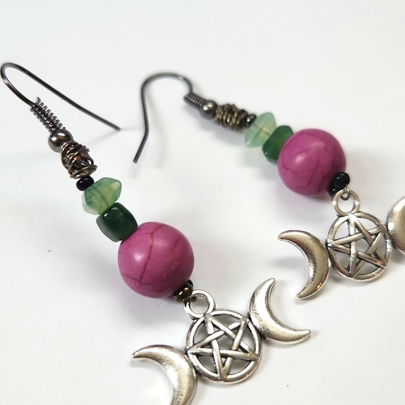 Jewelry - Silver And Stone Earrings